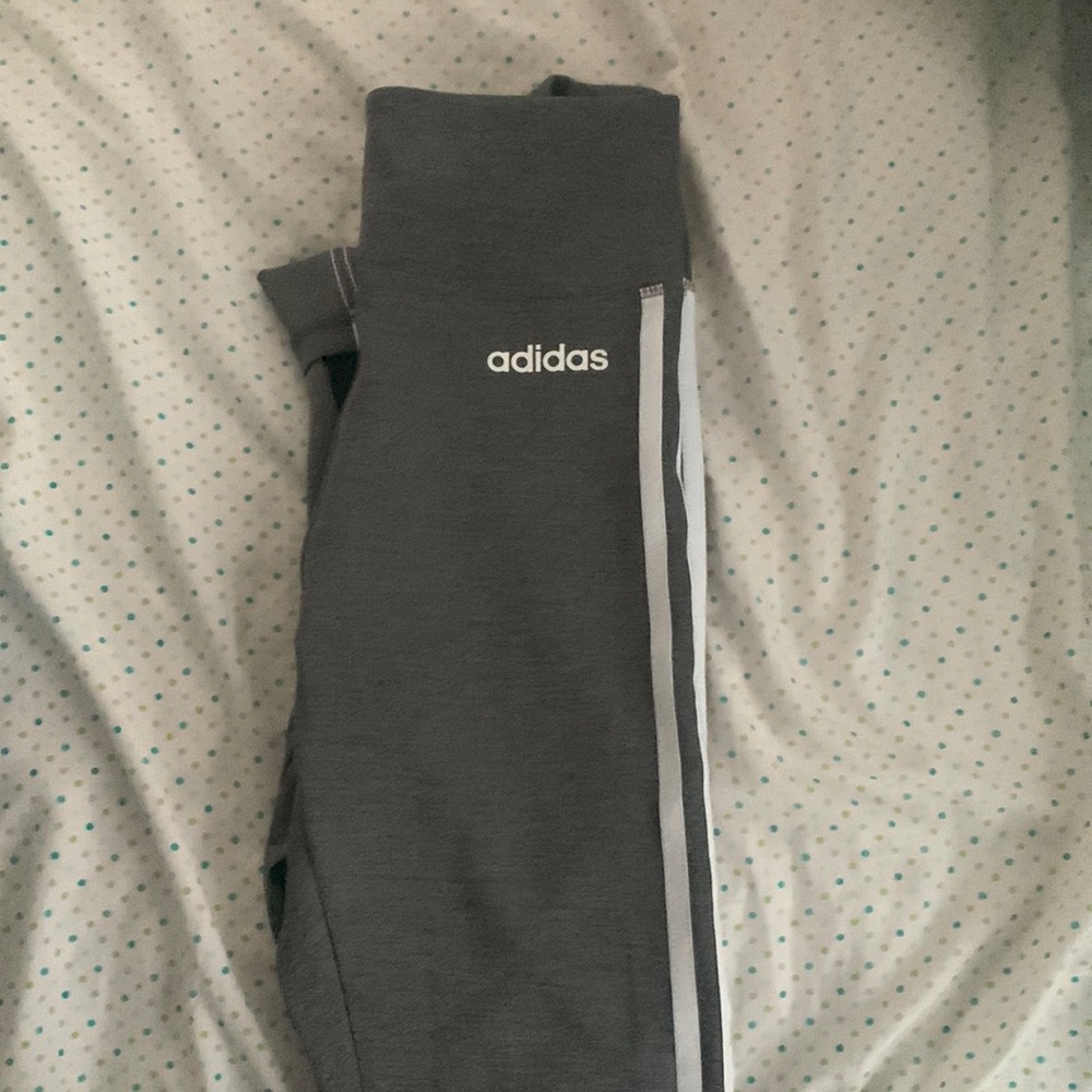 Adidas high-rise leggings gray